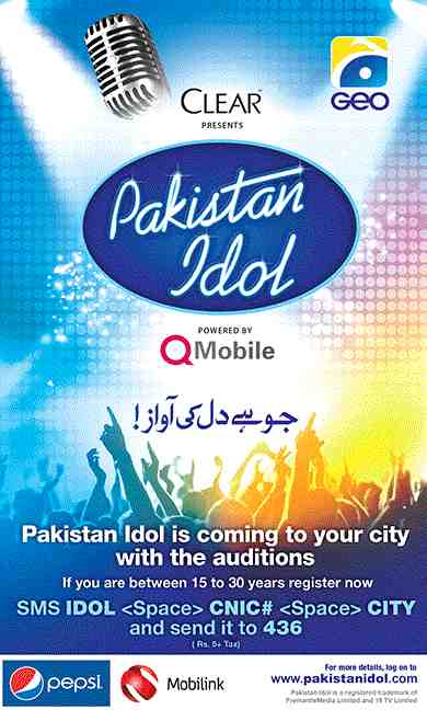 GEO TV's Programme, Pakistan Idol-1